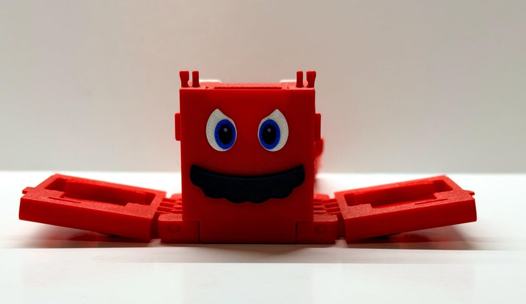 Mario-Inspired Articulating Cube Nintendo Switch Game Holder | 3D Printed Switch Cartridge Organizer