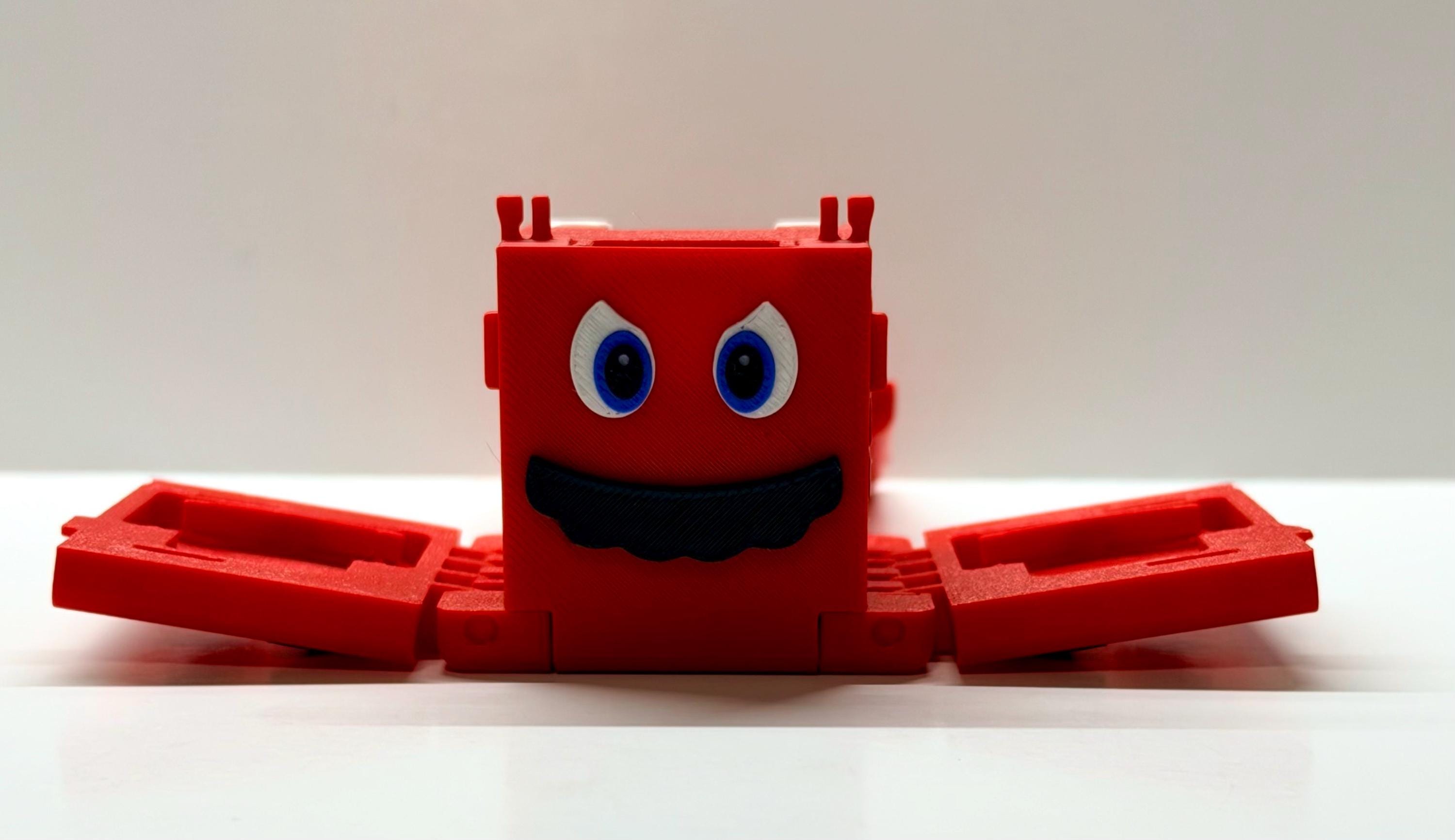 Mario-Inspired Articulating Cube Nintendo Switch Game Holder | 3D Printed Switch Cartridge Organizer