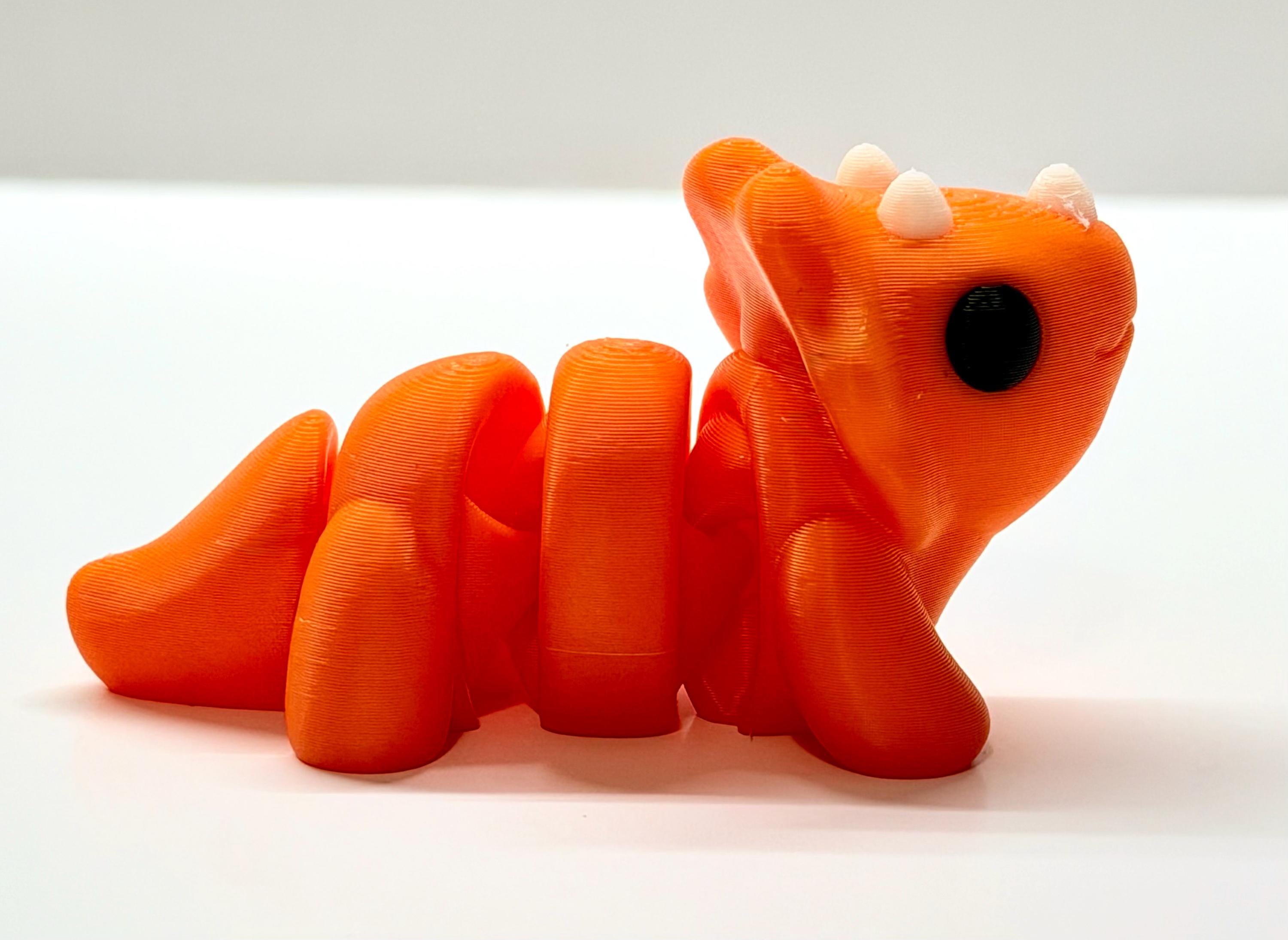 Articulated Mini Dinosaur Fidget Toy | 3D Printed Dino Figure | Flexible Desk Toy