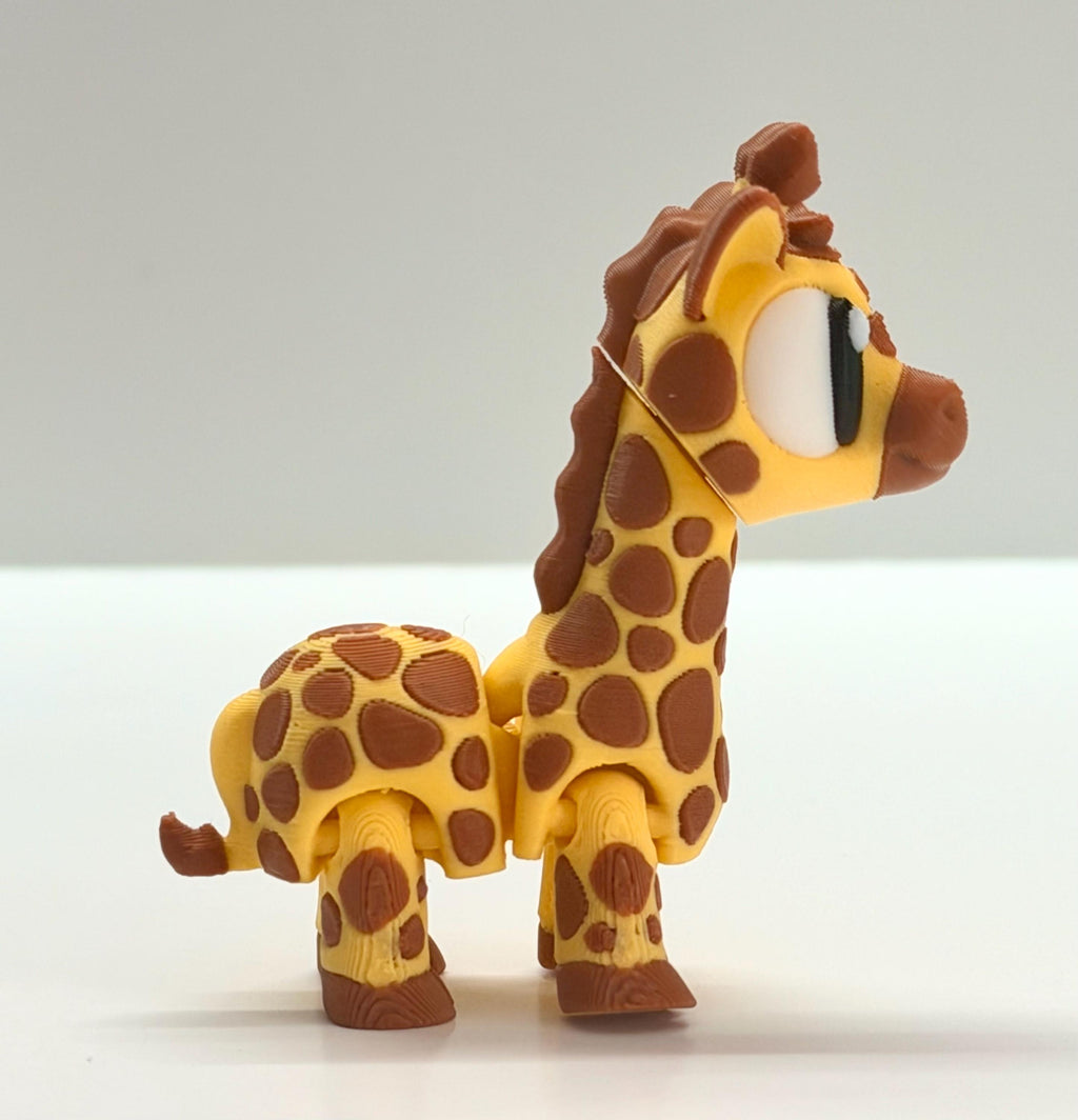 Articulating 3D Printed Giraffe – Flexible Fidget Toy & Desk Decor
