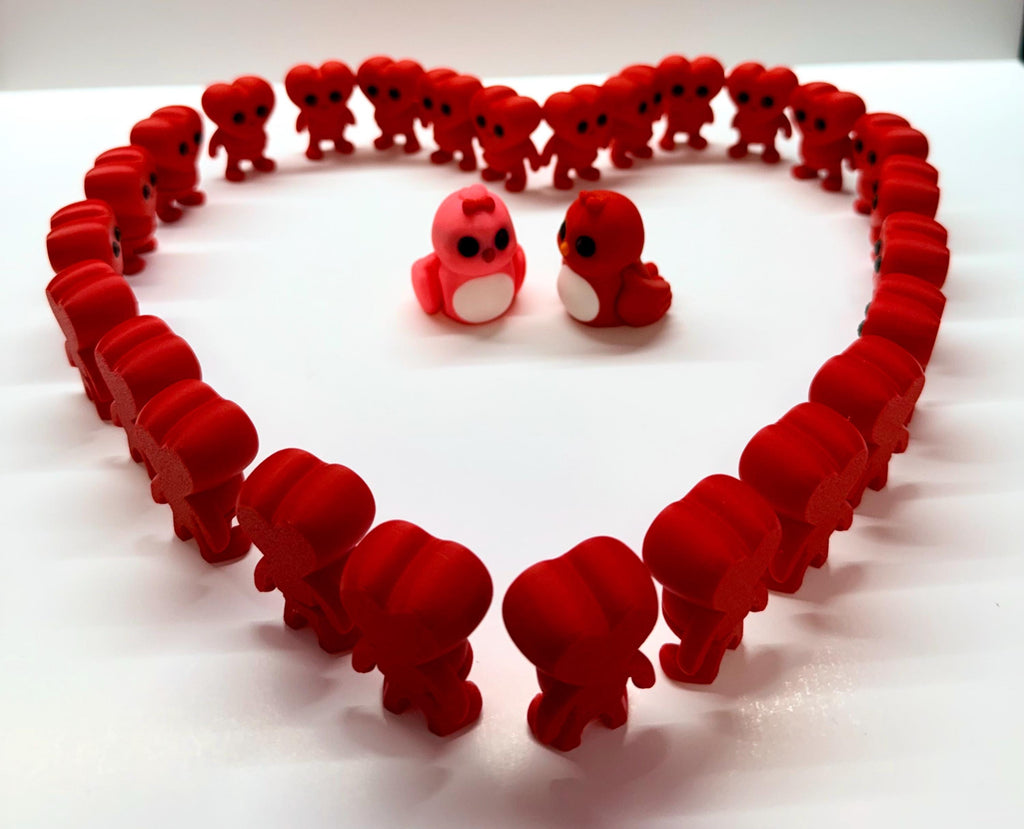 Love Bird Flexi's– Valentine’s Day Pair (Pink & Red)
