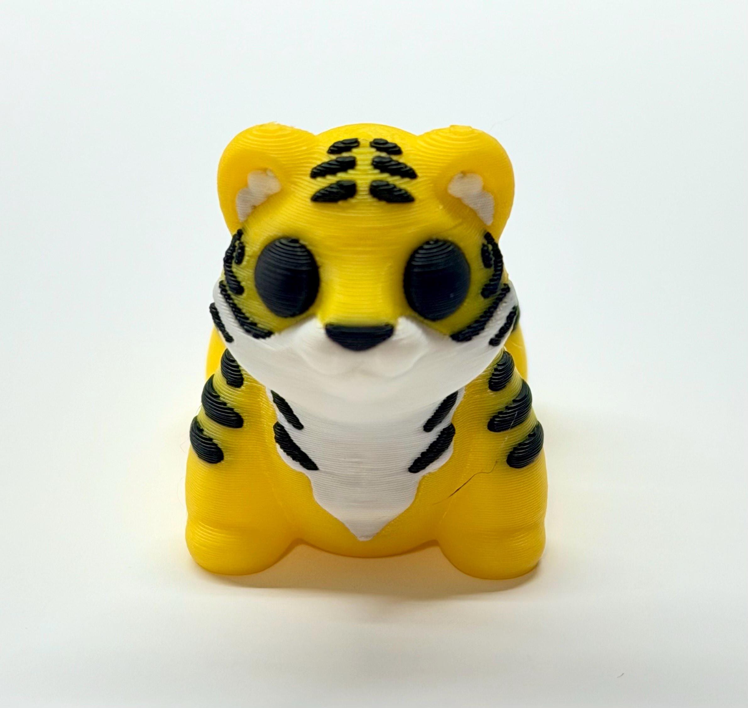 Articulating Tiger Figurine | 3D Printed Poseable| Animal Desk Decor | Mini Tiger Gift | Collectible Figure