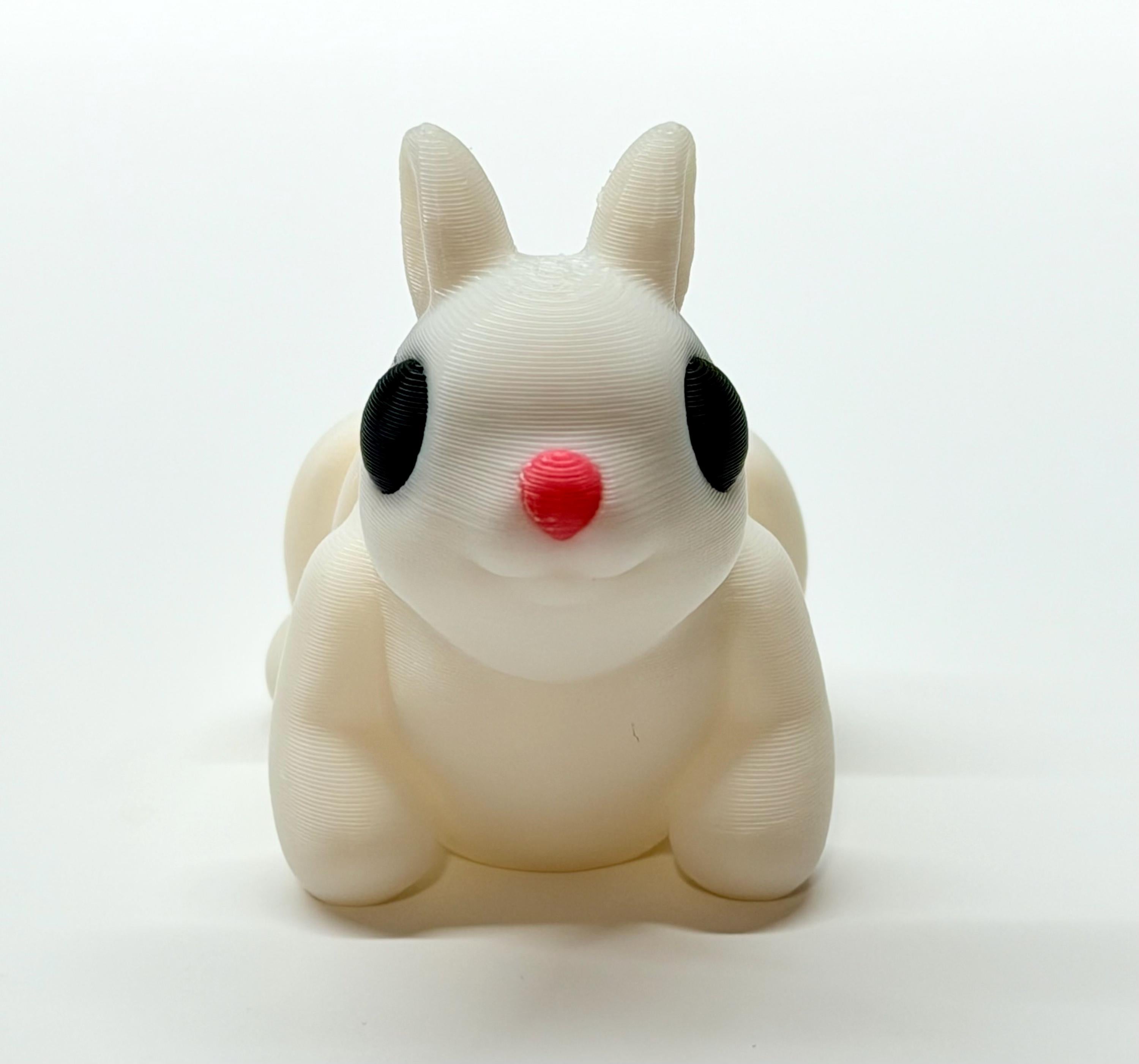 Articulated Bunny Figurine | 3D Printed Desk Decor | Kawaii Rabbit Fidget Toy | Handmade Bunny Gift