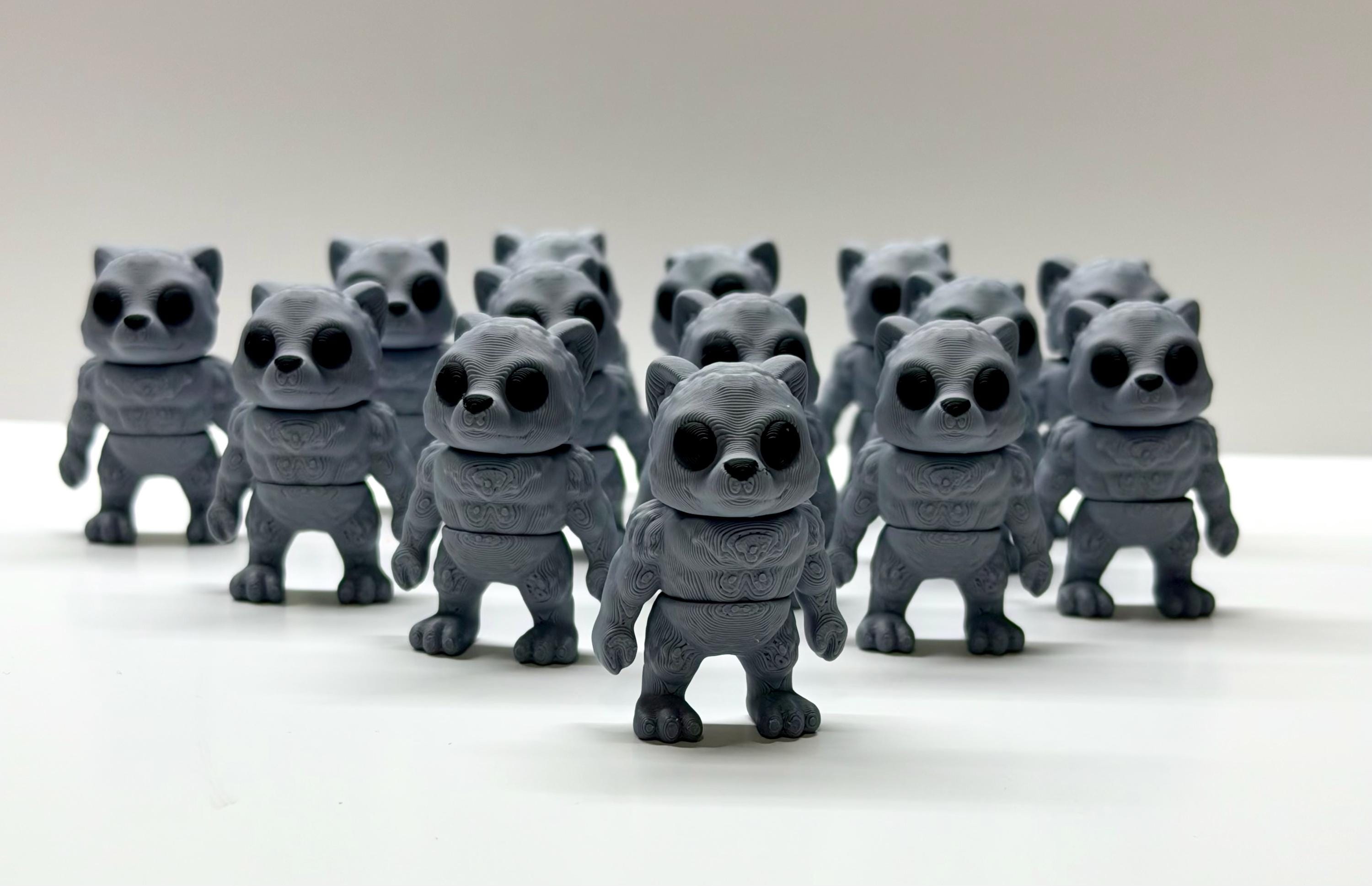 Werewolf Figurine | 3D Printed Werewolf Desk Decor | Monster Art Toy | Handmade Creature Collectible Gift