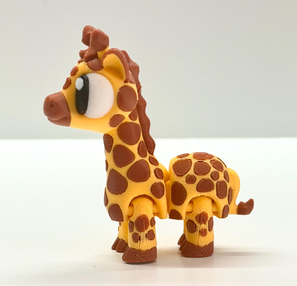 Articulating 3D Printed Giraffe – Flexible Fidget Toy & Desk Decor