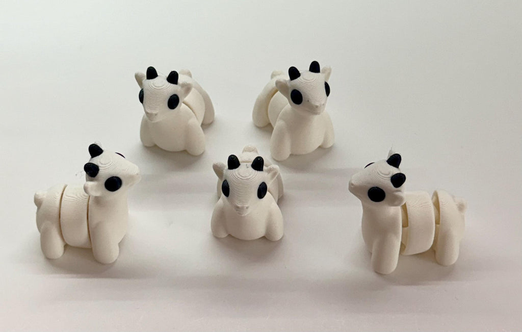 Articulating 3D Printed Goat Figurine | Flexible Desk Toy |Farm Animal Decor | Fidget Toy