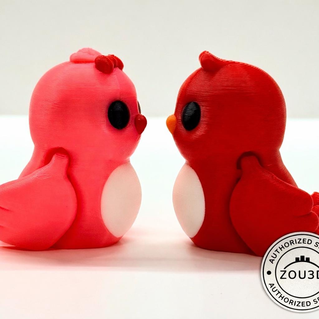 Love Bird Flexi's– Valentine’s Day Pair (Pink & Red)