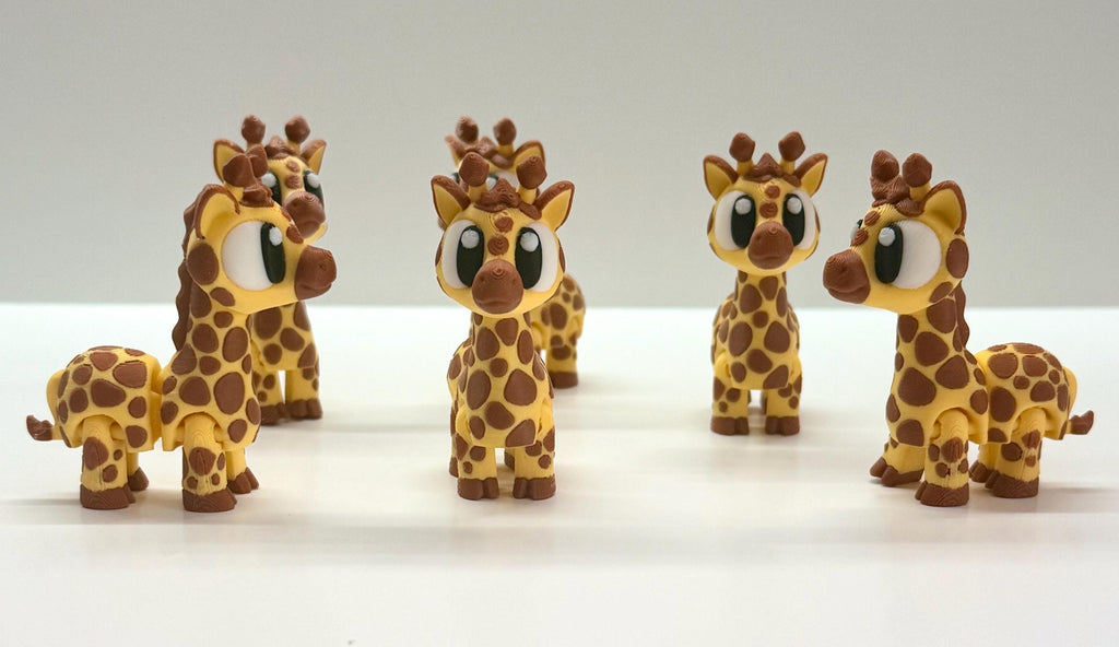 Articulating 3D Printed Giraffe – Flexible Fidget Toy & Desk Decor