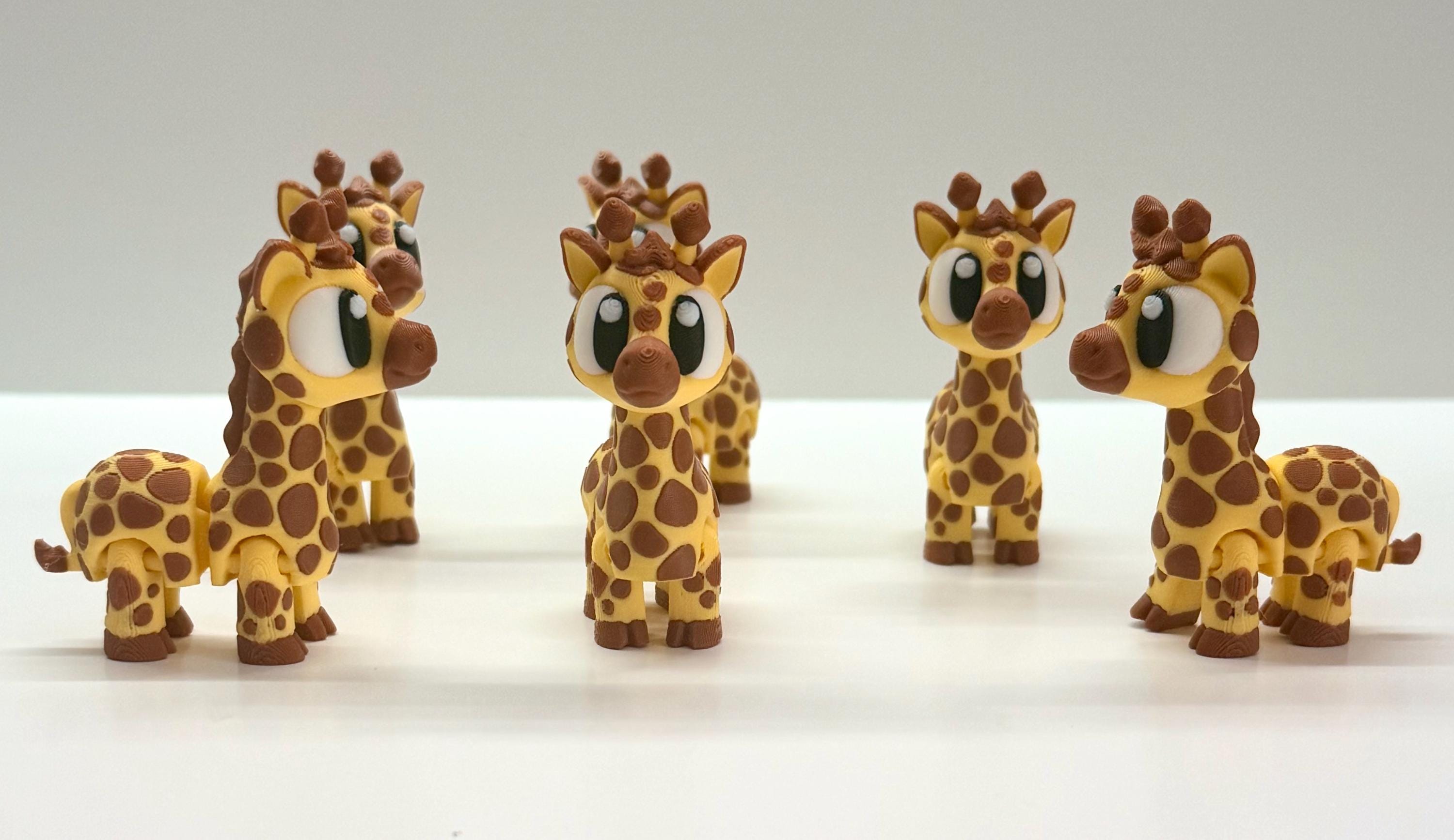 Articulating 3D Printed Giraffe – Flexible Fidget Toy & Desk Decor