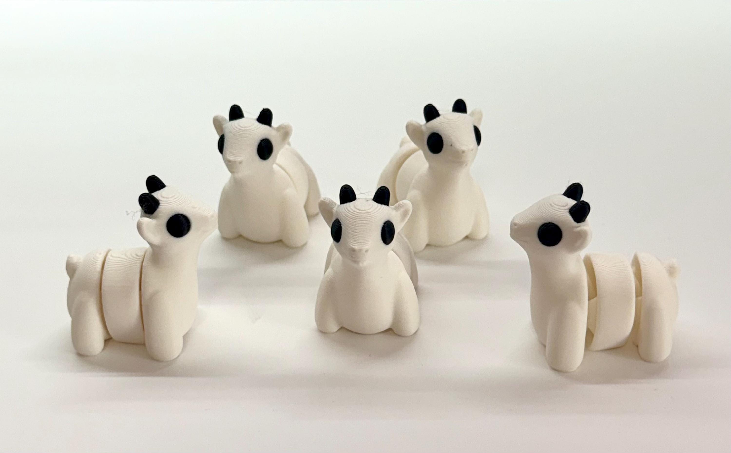 Articulating 3D Printed Goat Figurine | Flexible Desk Toy |Farm Animal Decor | Fidget Toy