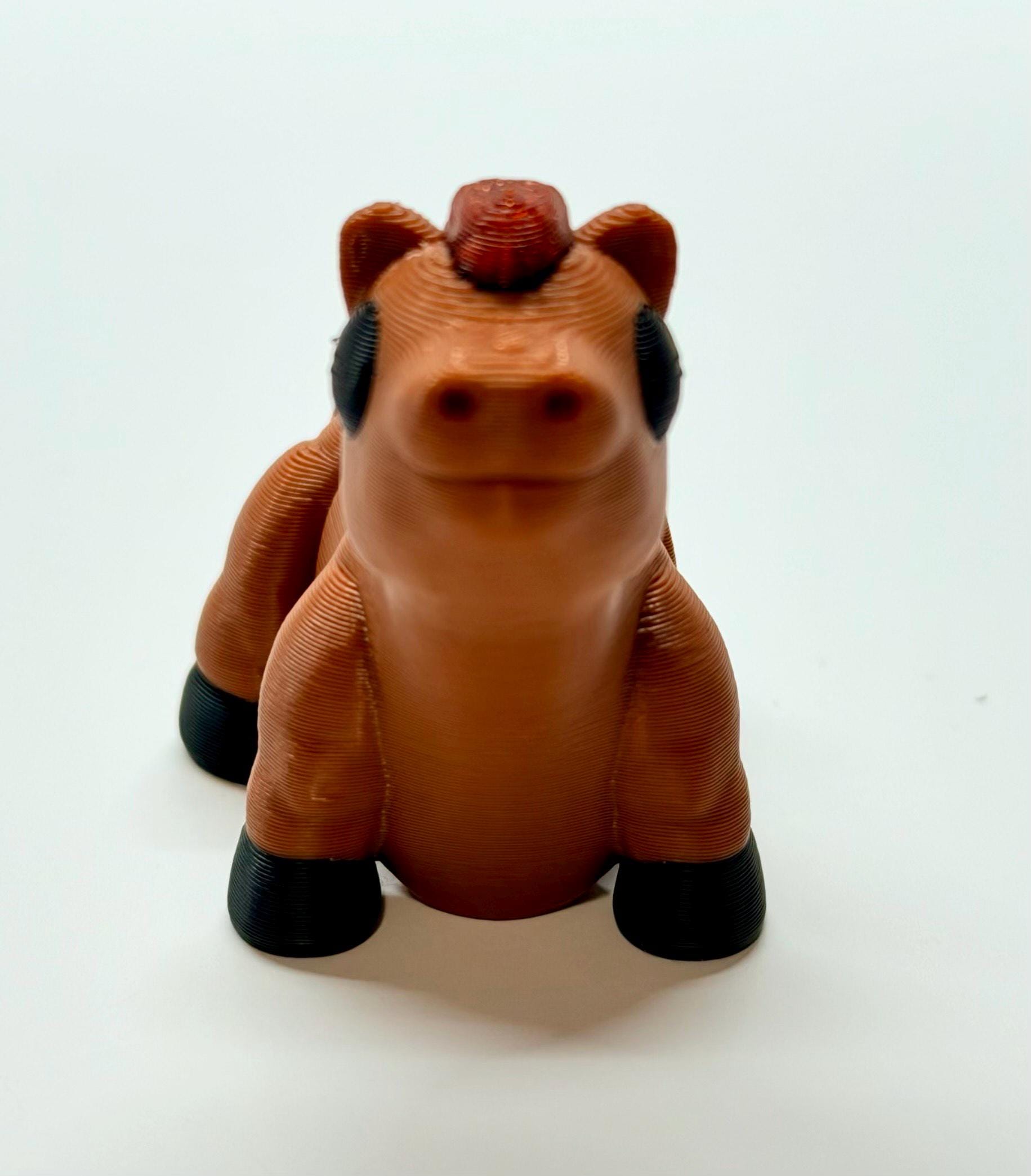Articulating 3D Printed Horse Figurine – Flexible Fidget Toy & Desk Decor
