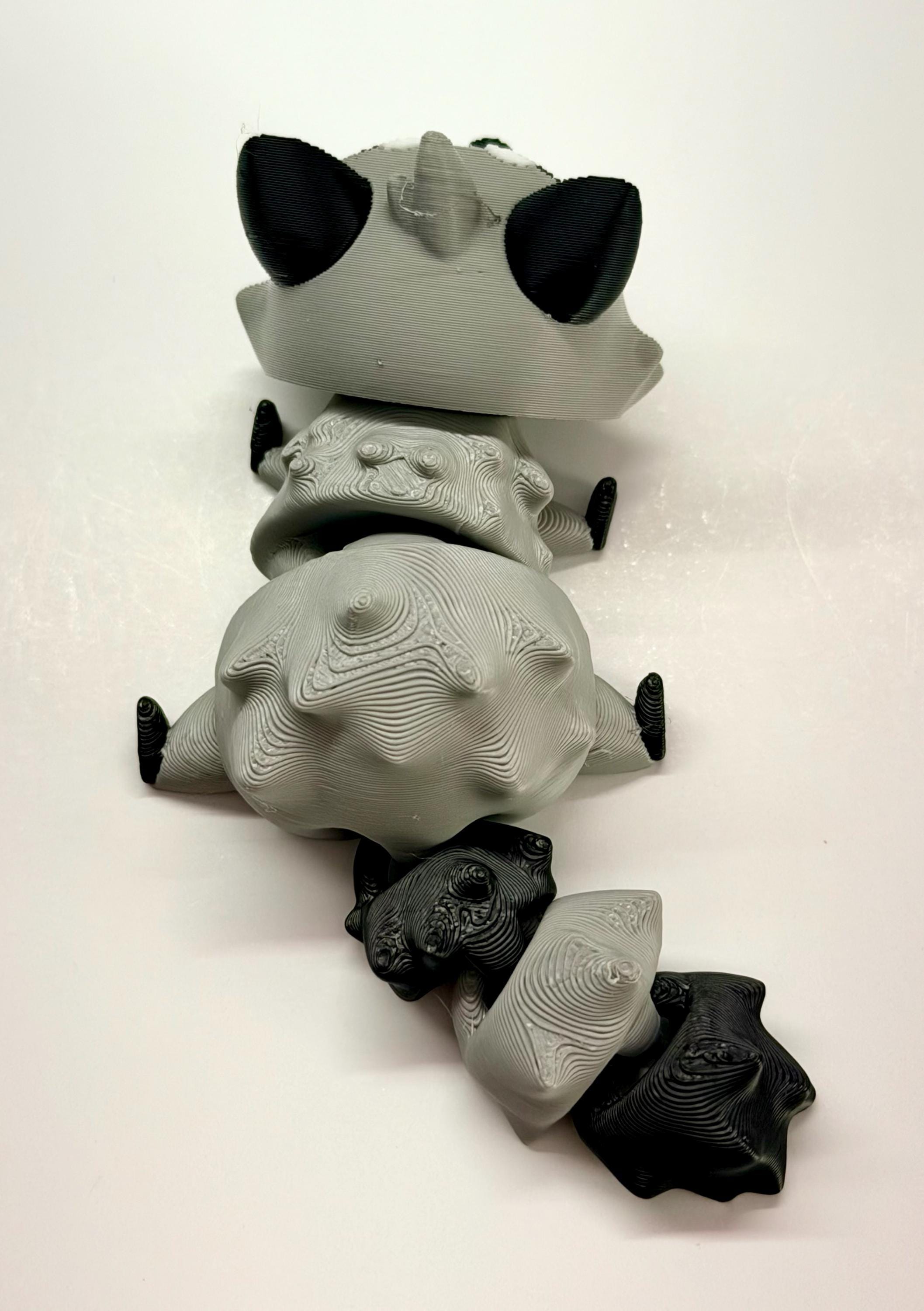 Articulating Raccoon – 3D Printed Flexible Fidget Animal | Desk Toy & Gift