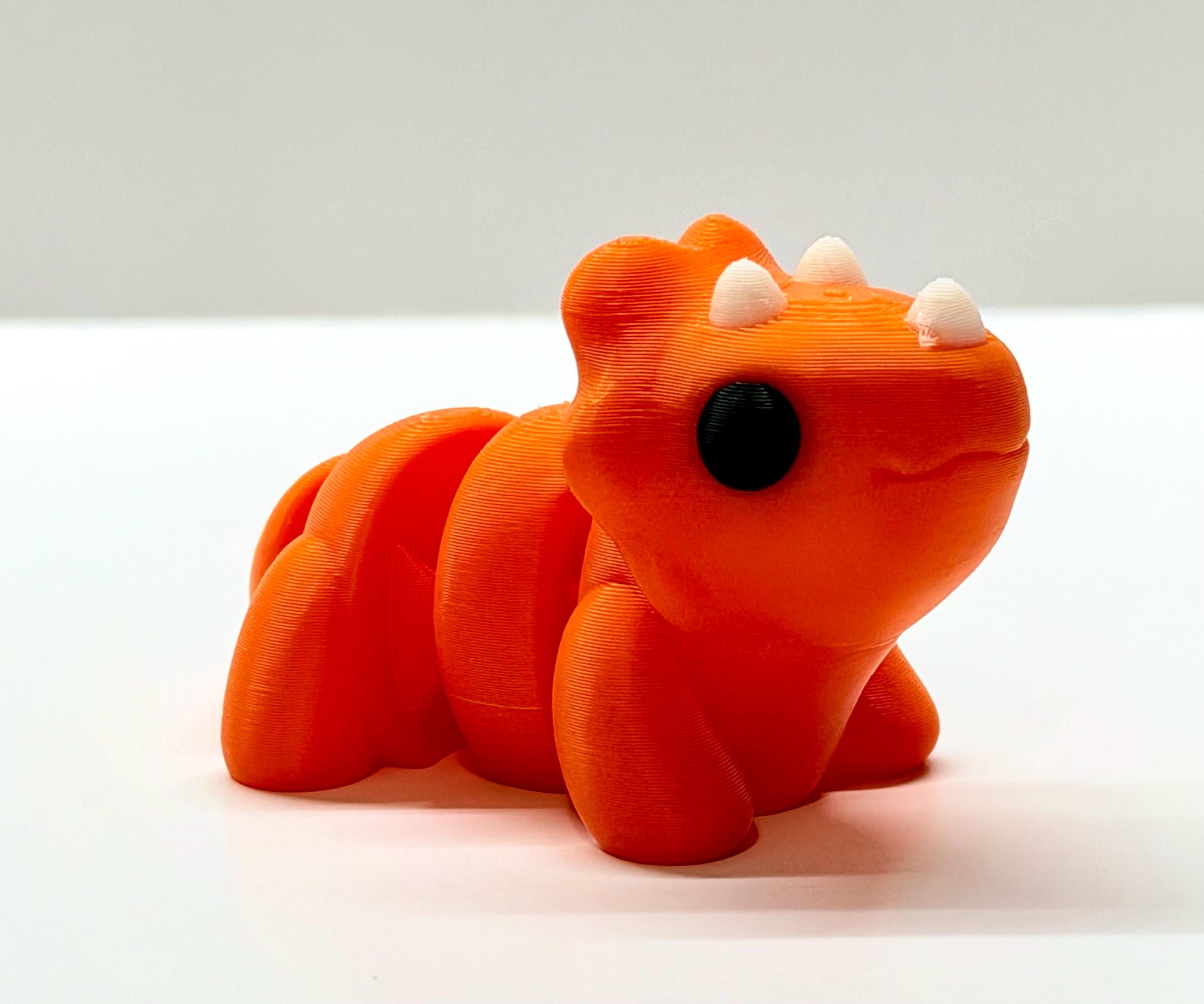 Articulated Mini Dinosaur Fidget Toy | 3D Printed Dino Figure | Flexible Desk Toy