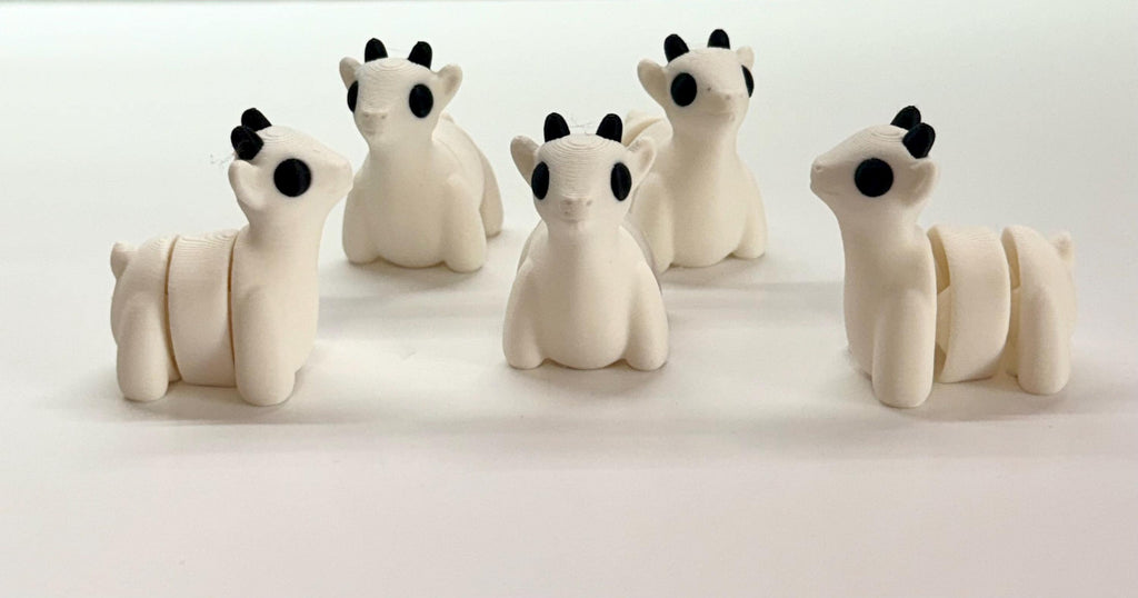 Articulating 3D Printed Goat Figurine | Flexible Desk Toy |Farm Animal Decor | Fidget Toy