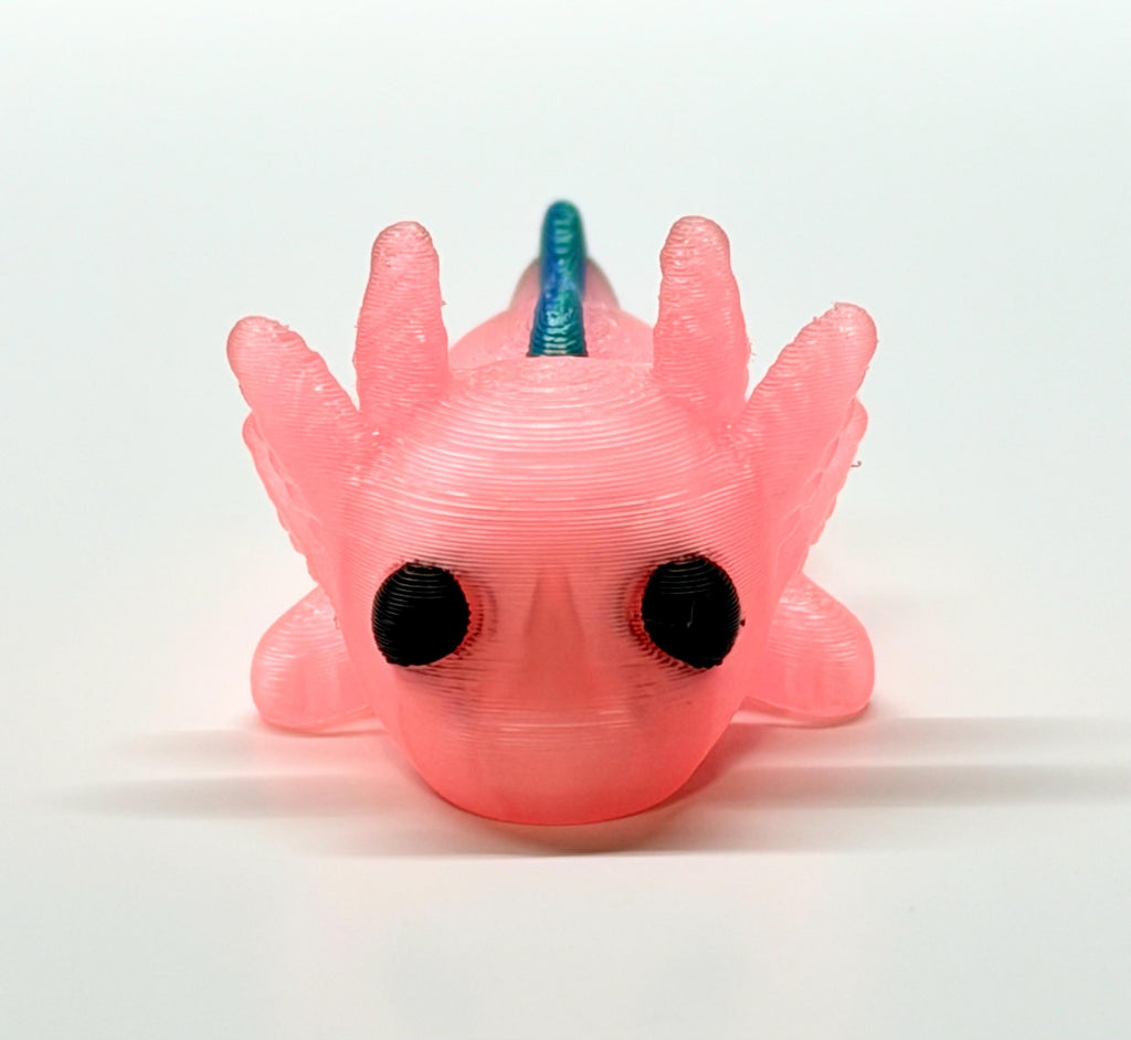 Axolotl Fidget Toy | 3D Printed Figurine | Kawaii Desk Toy | Aquatic Animal Collectible Gift