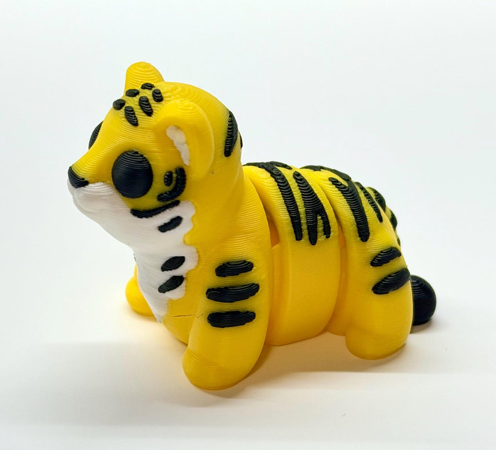 Articulating Tiger Figurine | 3D Printed Poseable| Animal Desk Decor | Mini Tiger Gift | Collectible Figure