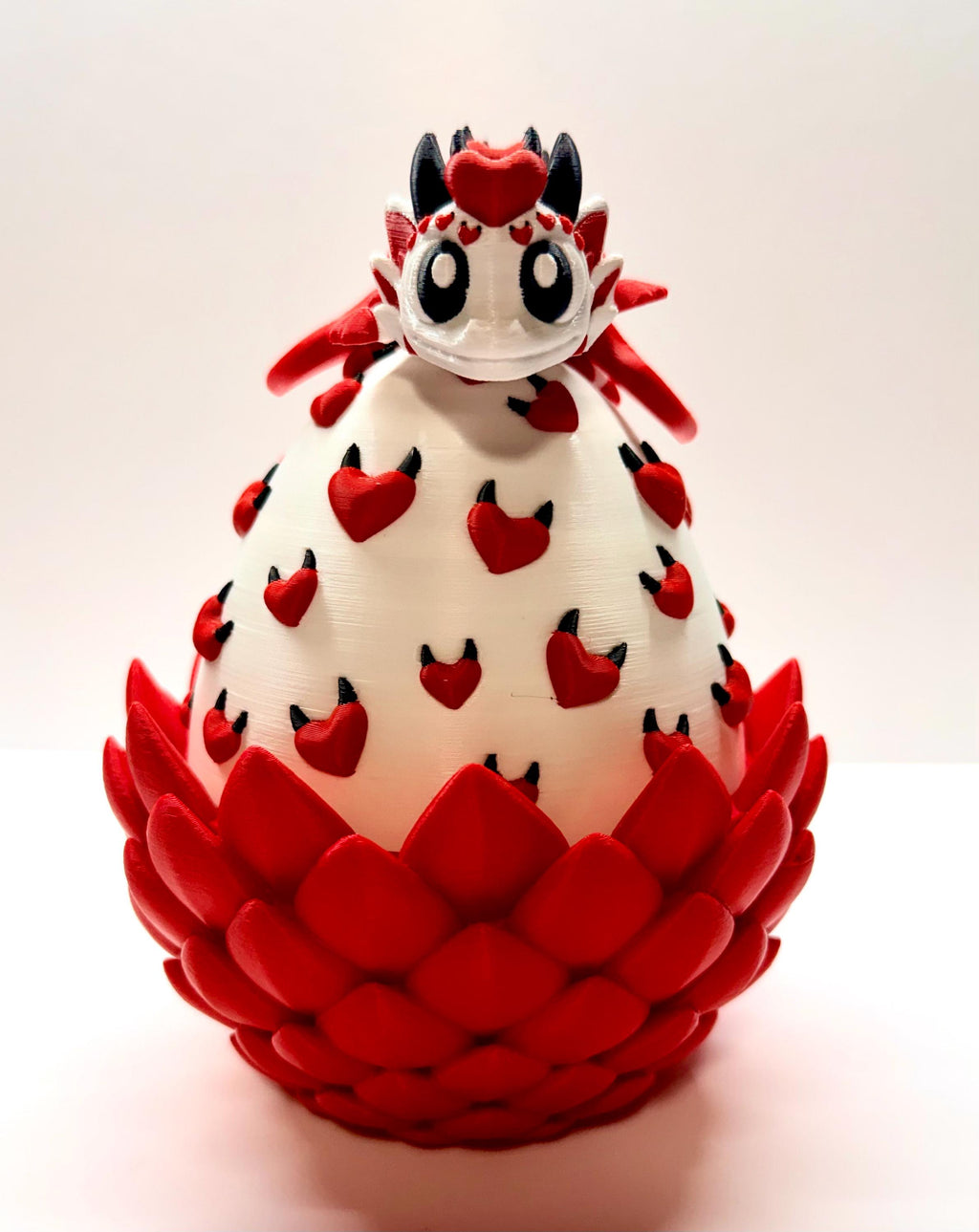 Articulated Evil Dragon Egg & Hatchling – 3D Printed Fantasy Display Figure