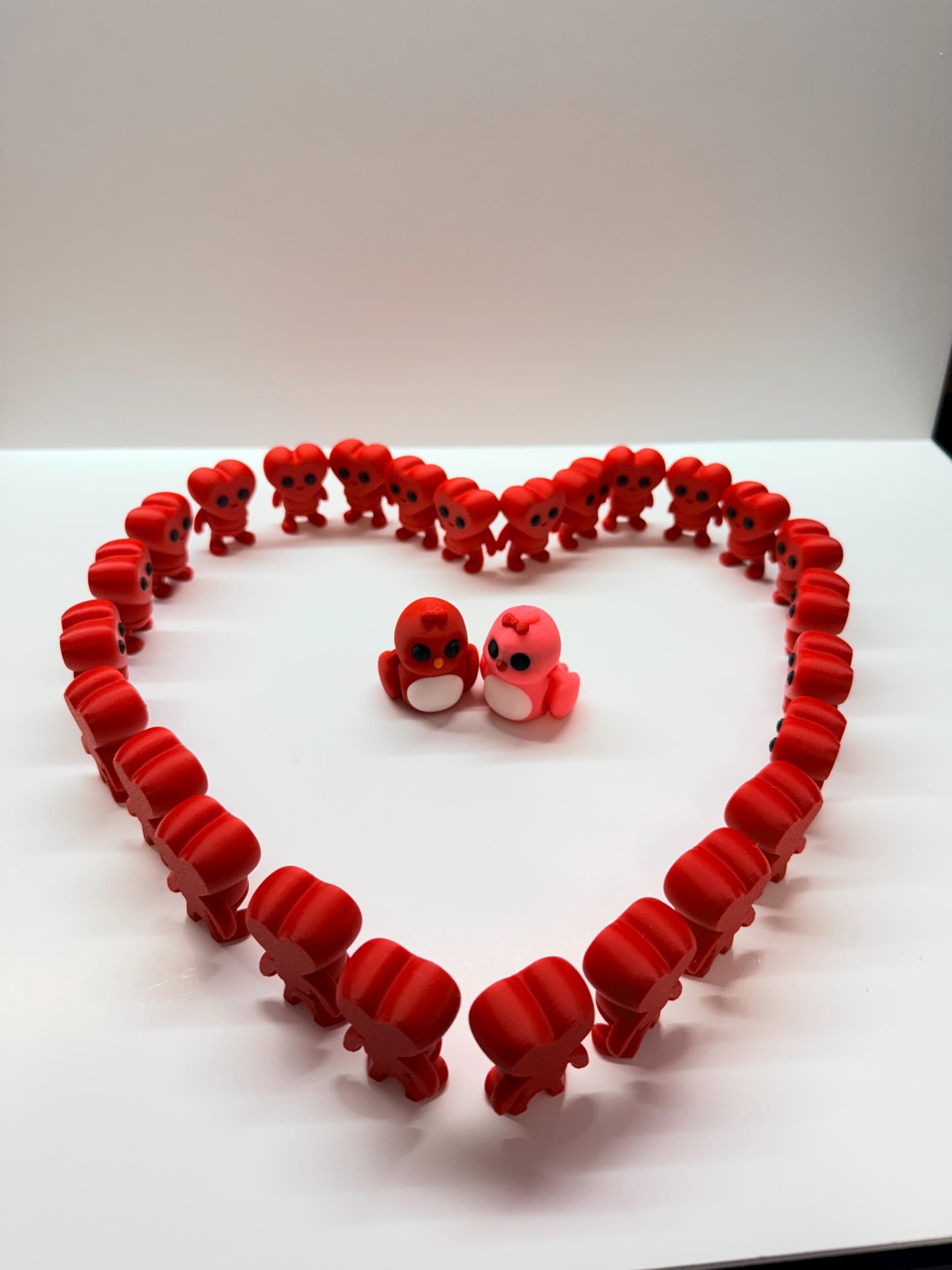 Love Bird Flexi's– Valentine’s Day Pair (Pink & Red)