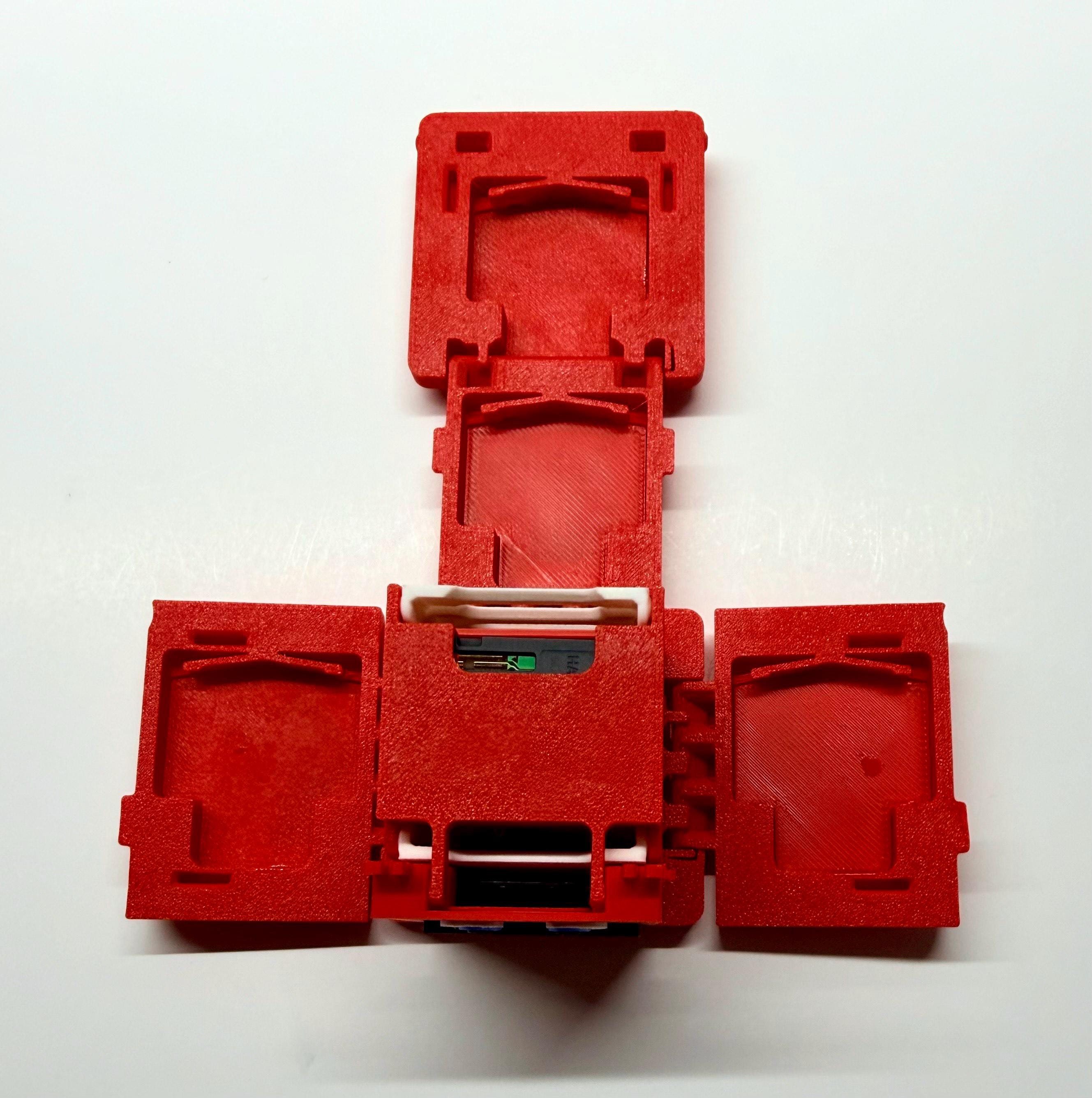 Mario-Inspired Articulating Cube Nintendo Switch Game Holder | 3D Printed Switch Cartridge Organizer